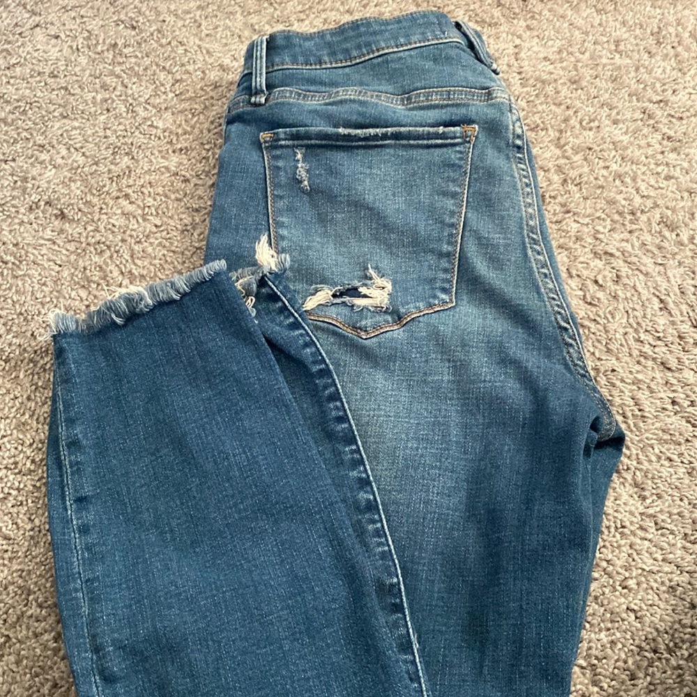 Abercrombie distressed button jeans size 29